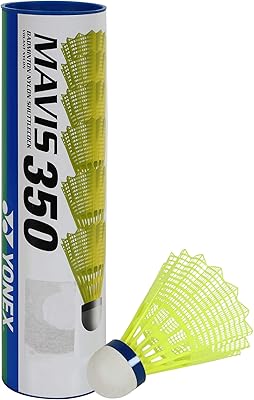 Balle de badminton en nylon yonex mavis 350 avec housse bleue (jaune)