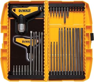 Jeu de clés hexagonales à cliquet dewalt. jeu de poignées en t, 31