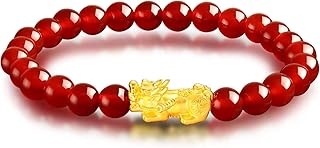 Bracelet en pierre d'agate rouge, bracelet en cristal de pierres précieuses thérapeutiques