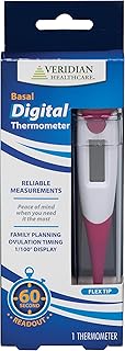 Thermomètre numérique basal veridian healthcare pour le suivi de l'ovulation, la planification familiale