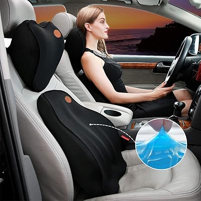 Ensemble d'oreillers pour le cou et le bas du dos gluckluz avec gel