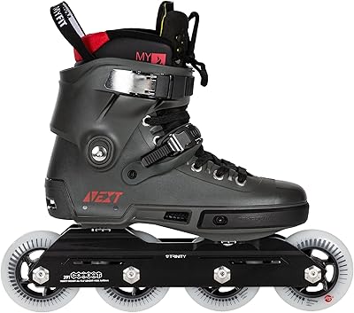 Patins à roulettes powerslide next charcoal 90, noirs