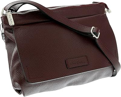 Sac en cuir bordeaux pierre cardin pour femme - rouge - 12-9-3, bordeaux