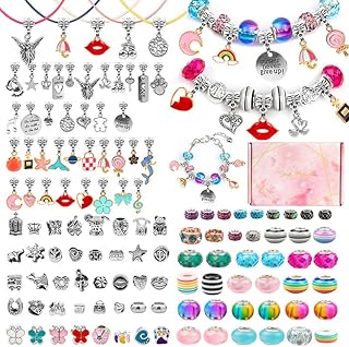Kit de fabrication de bracelets à breloques 126 pièces pour filles, fournitures