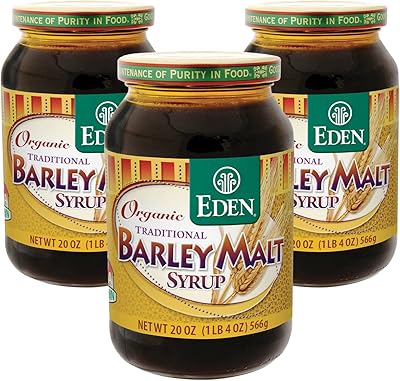 Sirop de malt biologique eden foods 591 ml paquet de 3