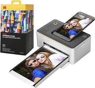 Imprimante photo instantanée portable de luxe kodak dock 4x6 pouces (édition 2022)