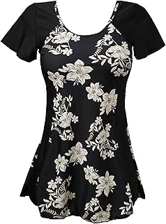 Maillot de bain une pièce à manches courtes et short pour femme, grande