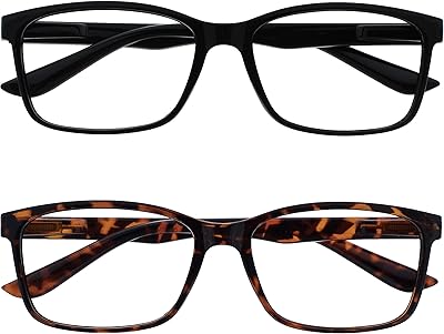The reading glasses company grandes charnières à ressort 2 pièces pour hommes, motif