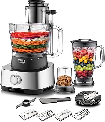 Black & decker fx1050-b5 1000w robot culinaire, mixeur, broyeur et machine à pâte