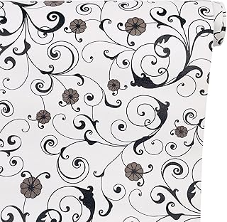 Yifely black vine shelf liner autocollant contact papier diy armoire tiroir couverture autocollant