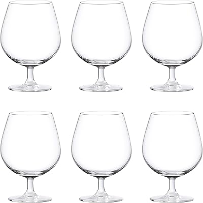Ensemble de tasses en verre ocean madison, lot de 6, transparent, 650 ml
