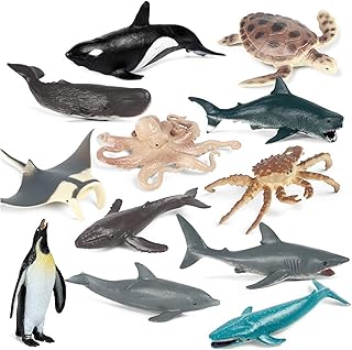Mini figurine d'animal de safari réaliste en plastique jouet mer castwave pour enfants
