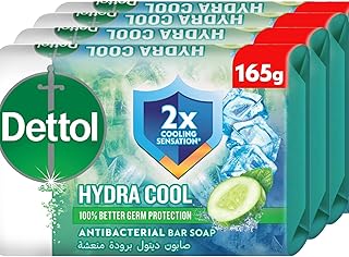 Dettol hydra cool barre de savon antibactérienne, concombre et menthol des glaciers