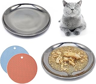 Bols de nourriture pour chat en acier inoxydable rmn hptk, bols larges