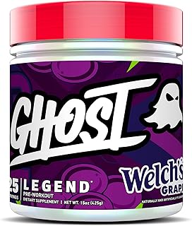Poudre énergétique pré-entraînement ghost legend, raisin welch's - 25 portions - mélange