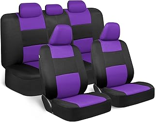 Ensemble complet de housses de siège de voiture pdk polypro violet et noir