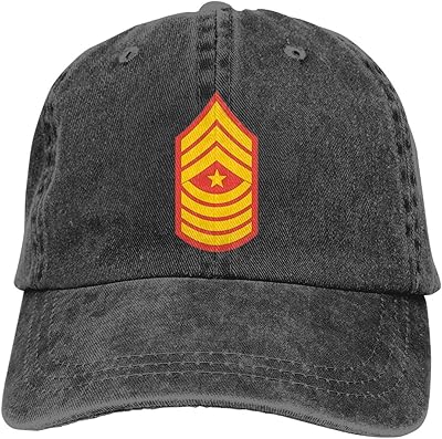 Wmdd marine rank e-9 sergent major casquette de baseball unisexe réglable casquette de baseball à visière plate space tennis caps - casquettes de baseball cadeaux pour adolescents noir – Photo produit Dakar Sénégal – Livraison rapide