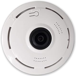 Caméra de sécurité intérieure à 360 degrés, vue panoramique wi-fi avec microphone, haut-parleur