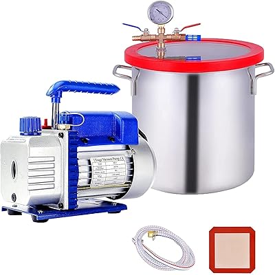 Kit de chambre de dégraissage robuste en acier inoxydable de 2/3 gallons