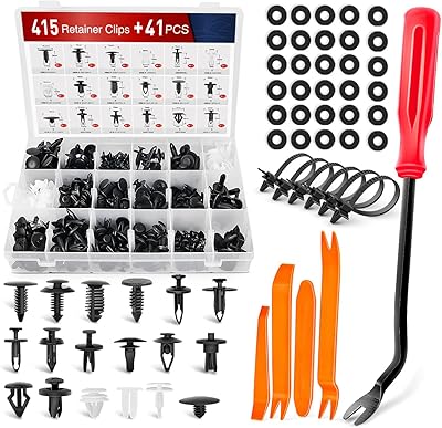 Nilet 415 pièces clips de fixation et de retrait de voiture - kit
