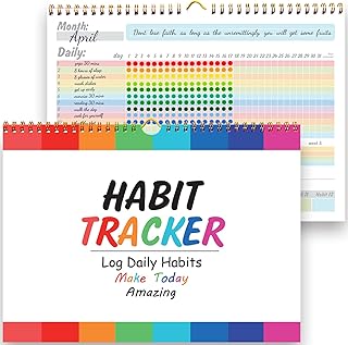 Jeff wimm habit tracker calendrier motivational habit tracker planificateur d'objectifs inspirant avec une belle