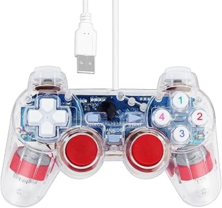 Sqdeal usb dual shock joystick gamepad gaming controller [double vibration feedback motors]