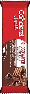 Gaufrettes enrobées de chocolat au lait 0 % canderel, 30 g