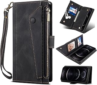Housse de protection en simili cuir dzdyd avec porte-cartes, béquille et fermeture magnétique