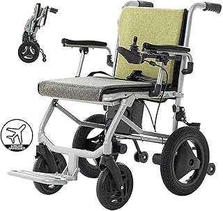 Fauteuils roulants électriques pliants légers en aluminium de luxe avec batterie au lithium portable de 14 kg, adaptés aux personnes âgées ayant des besoins spéciaux. fauteuils roulants électriques avec double commande a. Diaytar : Le discount intelligent pour consommateurs avisés