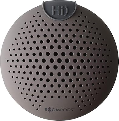 Haut-parleur bluetooth étanche scl gry soundclip boompods, ipx6 amazon alexa intégré - gris
