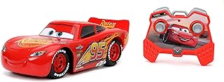 Jada toys pixar cars 1:24 lightning mcqueen voiture télécommandée 24 ghz jouets rouges
