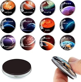 Aimants de réfrigérateur en verre, 12 pièces aimants de réfrigérateur ronds du système solaire, aimants décoratifs pour tableau blanc, casiers, images, 1,2 pouces. Diaytar Sénégal : Qualité garantie, prix imbattables, livraison rapide