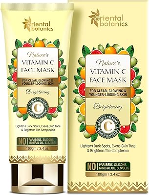 Masque facial éclaircissant oriental botanics à la vitamine c de nature's
