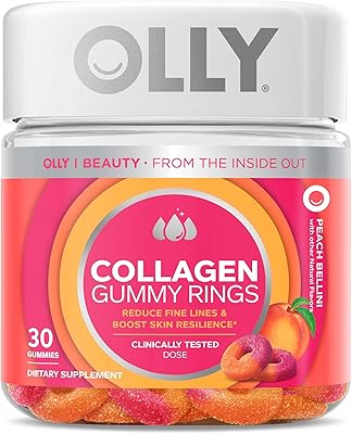 Anneaux de collagène oli gummy 25 g testé cliniquement améliore l'élasticité de la peau