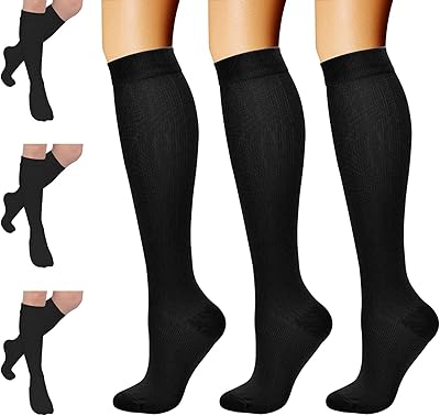 3 paires de chaussettes de compression sweet seven 20-30 mmhg parfaites pour le sport