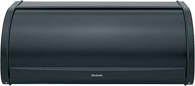 Corbeille à pain brabantia avec couvercle enveloppant 333460 - noir mat