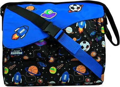Sac à bandoulière de luxe smiley kiddos bleu