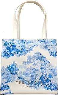 Un petit sac cabas au design romantique de roxcon, en pvc, blanc, blanc