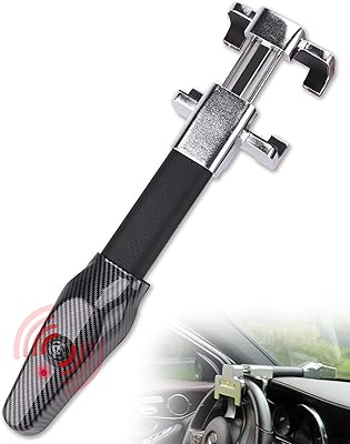 Antivol de volant tefilabhi avec alarme, dispositif antivol de voiture robuste, antivol