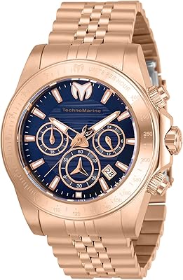 Montre à quartz technomarine pour homme avec bracelet en acier inoxydable