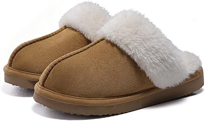 Pantoufles en mousse à mémoire de forme pour femmes, chaussures d'hiver moelleuses