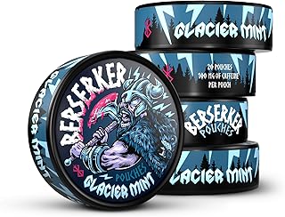 Sacs berserker - menthe glacée - riche en caféine - paquet de 5