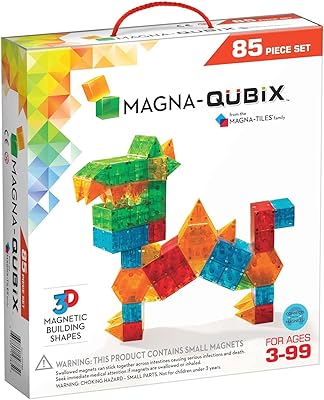 Ensemble de 85 pièces magna-cubix, blocs de construction magnétiques originaux pour un jeu