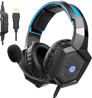 Casque de jeu usb hp casque supra-auriculaire pour pc son surround 7.1 avec