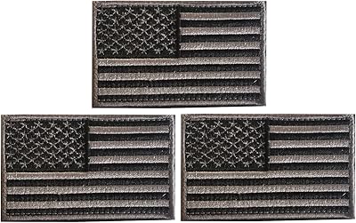 Patchs tactiques avec emblème du drapeau américain pour uniforme militaire américain