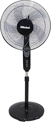Ventilateur sur pied nobel de 16 pouces à 90 degrés avec fonction multi-vitesse