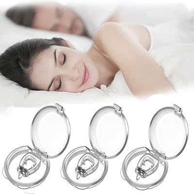 3 pièces pince-nez anti-ronflement pour adultes confortable et flexible bouchon anti-ronflement