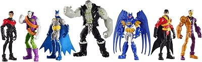 Figurine dc comics batman de 4 pouces (paquet de 7)
