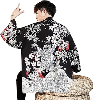 Cardigan kimono haori pour homme yukata nuragi happy jacket