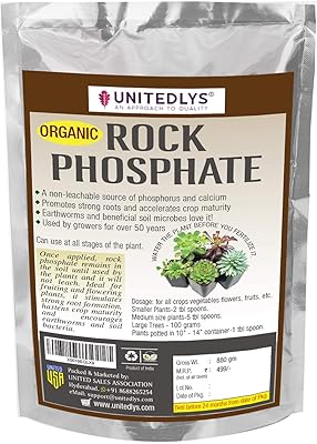 Poudre de concassage polyvalente de phosphate organique unidles, essentielle pour les plantes fruitières